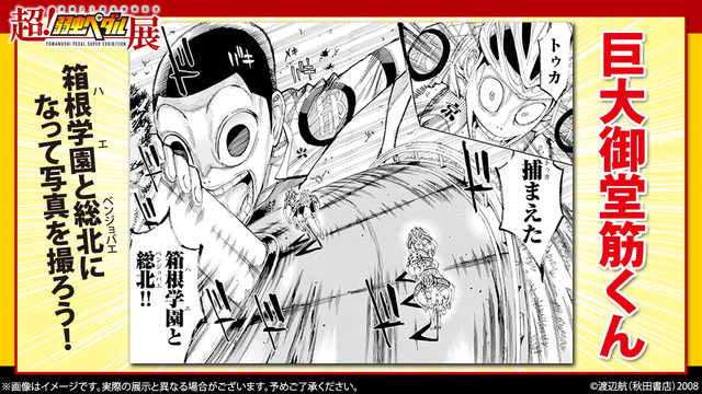 『～連載15周年突破記念～超！弱虫ペダル展』展示（C）渡辺航（秋田書店）2008