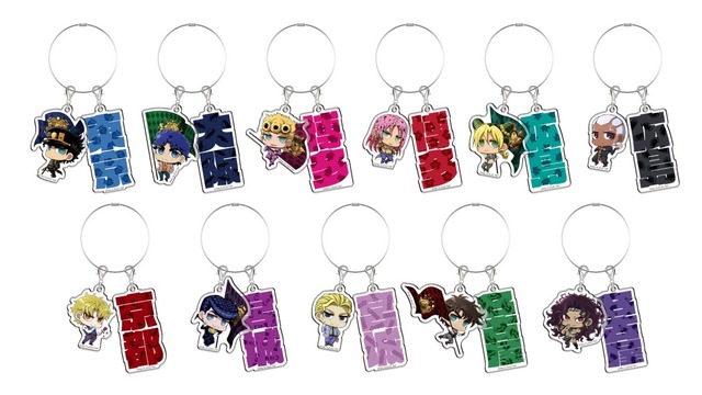 「ワイヤーキーホルダー」（C）荒木飛呂彦&LUCKY LAND COMMUNICATIONS/集英社・ジョジョの奇妙な冒険THE ANIMATION PROJECT（C）Bandai Namco Amusement Inc.