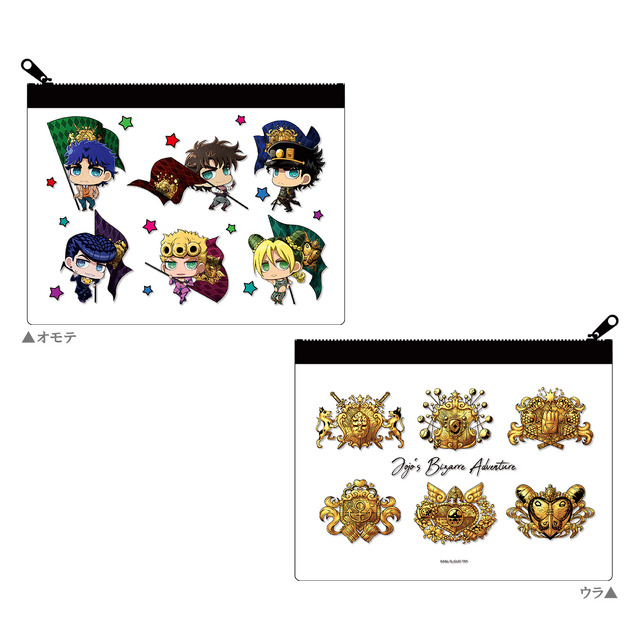 「ビニールポーチ」1,650円（C）荒木飛呂彦&LUCKY LAND COMMUNICATIONS/集英社・ジョジョの奇妙な冒険THE ANIMATION PROJECT（C）Bandai Namco Amusement Inc.