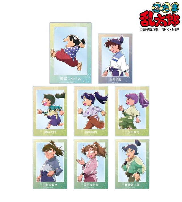 描き下ろし みんなで歩むの段ver. トレーディングアクリルカード ver.B　（C）尼子騒兵衛／NHK・NEP
