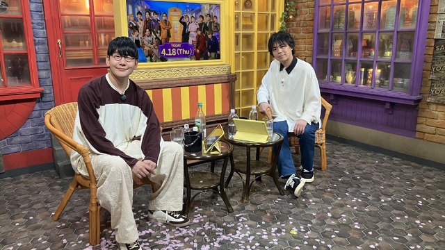 『声優と夜あそび 木【浪川大輔×花江夏樹】#1』事後写真(C)AbemaTV,Inc.