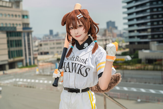 戌神ころね（ソフトバンクホークスユニフォーム）「ホロライブ」／しゃーた（X：@48ta_）