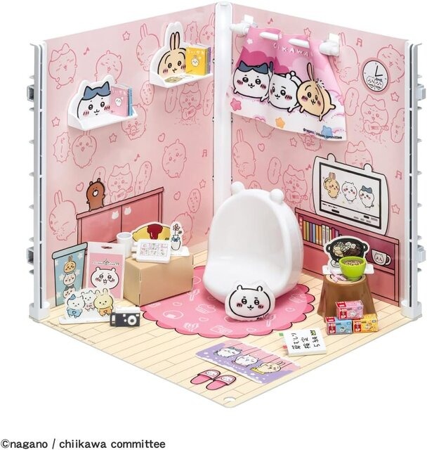 夢のようなお部屋…「ちいかわ」リカちゃんハウスの完成度が高い！当たり一面推しで埋め尽くされた、コラボルームが登場