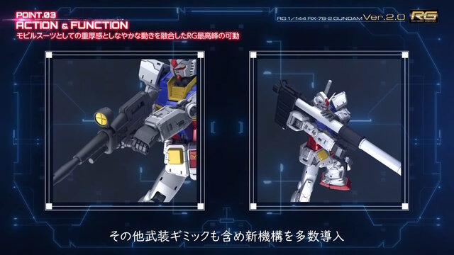 最初期のRGガンプラが“Ver.2.0”に進化！究極の解像度を持った「RG RX-78-2 ガンダム Ver.2.0」全貌公開