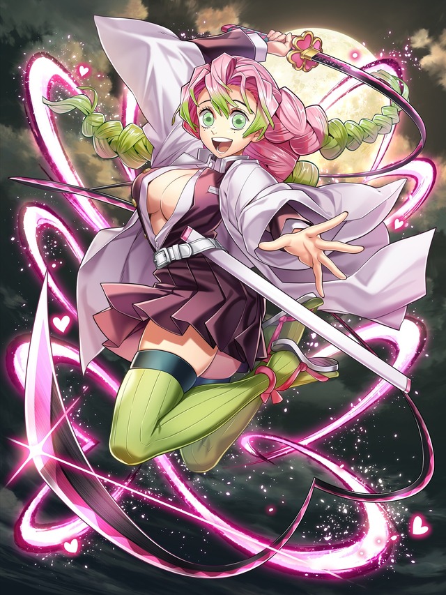 甘露寺蜜璃（CV：花澤香菜）（C）COLOPL, Inc. （C）吾峠呼世晴／集英社・アニプレックス・ufotable