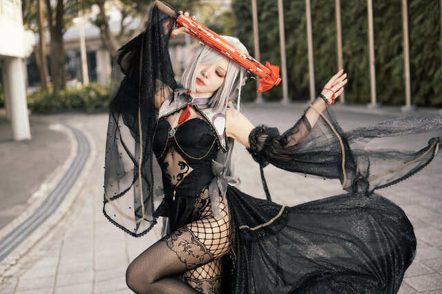 『原神』申鶴（同人衣装）／ひよっこ（X：@nakukotogadekin）