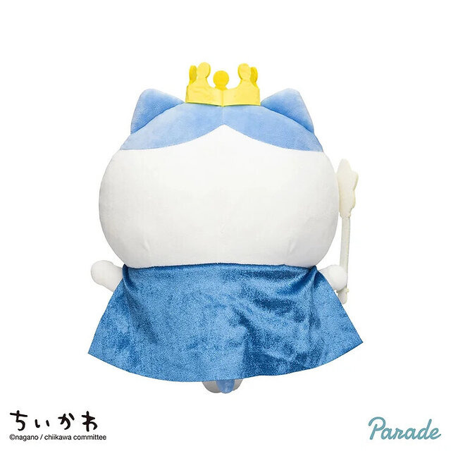 王様衣装がかわいい！ちいかわ＆ハチワレをお祝いした「誕生日なちいかわBIGぬいぐるみ」がプライズで登場