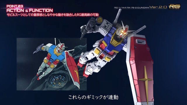 「RG 1/144 RX-78-2 ガンダム Ver.2.0」（C）創通・サンライズ