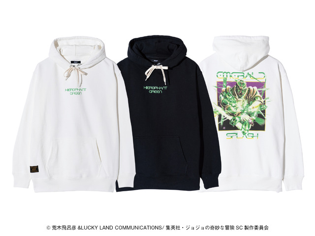 Hierophant Green Hoodie（C）荒木飛呂彦&LUCKY LAND COMMUNICATIONS/集英社・ジョジョの奇妙な冒険 SC 製作委員会