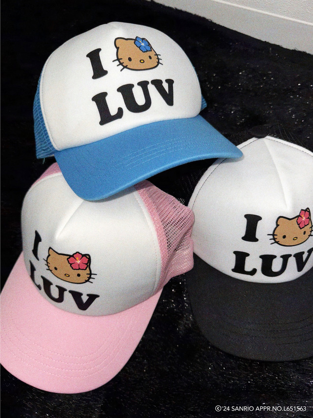 ハローキティ × SPINNS サマーシリーズアイテム「メッシュキャップ」（C）’24 SANRIO APPR.NO.L651563