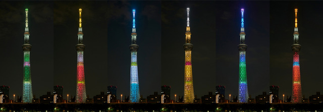 「ポケモンと青空スカイツリー（R） ～キミとポケモンのかがやく想い出～」特別ライティング点灯