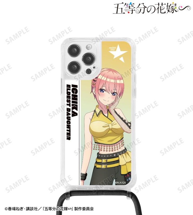 『五等分の花嫁∽』rockin’starコラボ 描き下ろし ロックアイドルver. ショルダーiPhoneケース