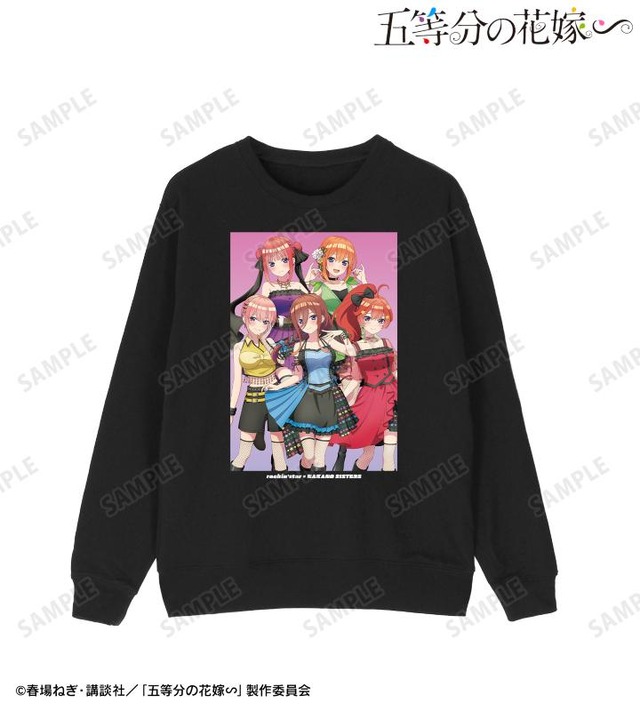 『五等分の花嫁∽』rockin’starコラボ 描き下ろし 集合 ロックアイドルver. トレーナー