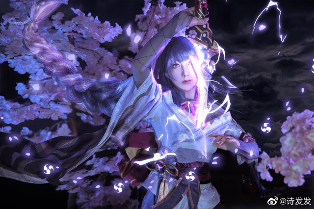 雷電将軍『原神』／诗发发（Weibo：诗发发）