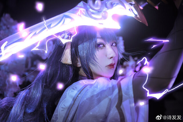 雷電将軍『原神』／诗发发（Weibo：诗发发）