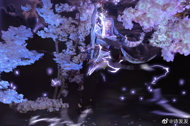 雷電将軍『原神』／诗发发（Weibo：诗发发）