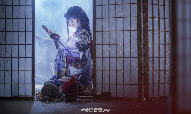 雷電将軍『原神』／弥音音（Weibo：弥音音Ww）