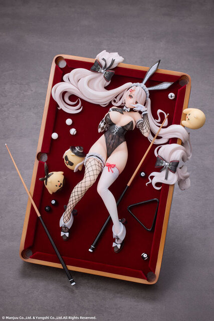 『アズレン』バニーガール姿の「プリンツ・ハインリヒ」がフィギュア化ービリヤード台や饅頭にも注目