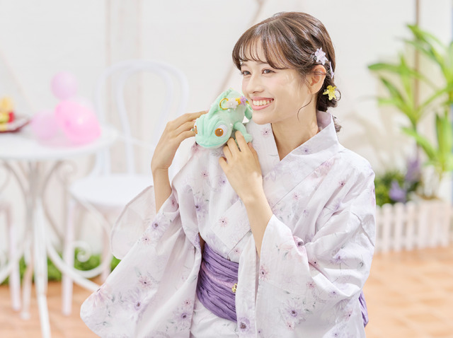 「ディズニー」ラプンツェル、ミニーマウスの浴衣アイテム登場♪ お祭りや花火大会にもピッタリな和風小物も展開