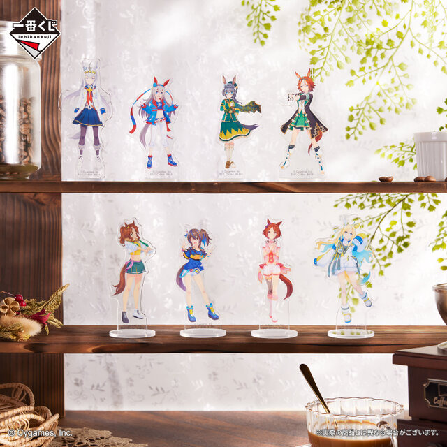 『ウマ娘』新作一番くじ発売！劇場版で活躍するポッケ、タキオン、カフェが勝負服姿でフィギュア化