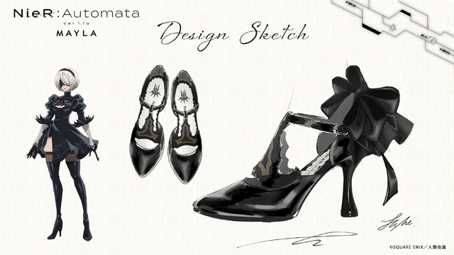 NieR:Automata Ver1.1a ICONIQUE SHOES OBJET PUMPS　- ニーア オートマタ Ver1.1a アイコニック シューズオブジェ パンプス -