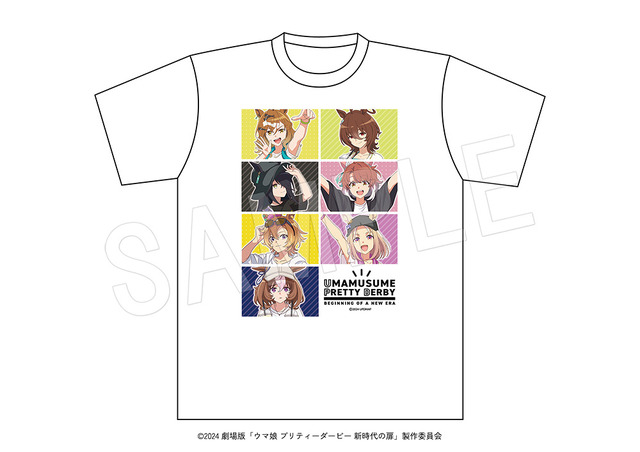 『ウマ娘 プリティーダービー 新時代の扉』POP UP SHOP in OIOI「Tシャツ」（3,850円）（C）2024 劇場版「ウマ娘 プリティーダービー 新時代の扉」製作委員会