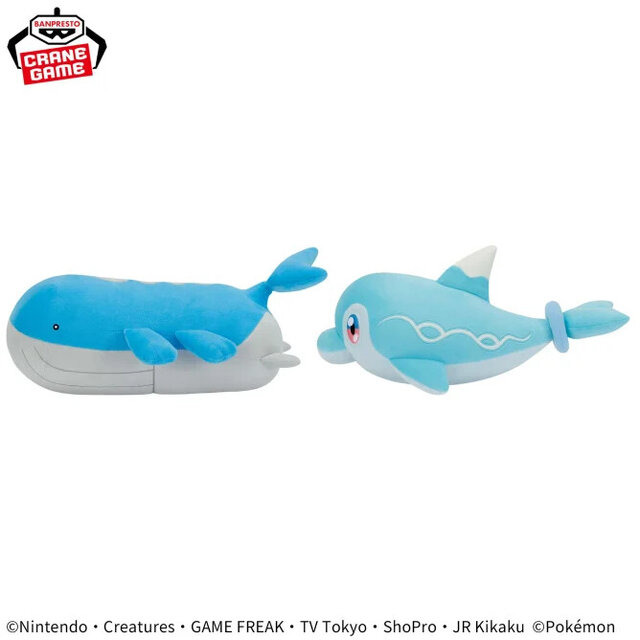 『ポケモン』ウインクするラプラスが可愛い…！ヒトデマンなど、夏にピッタリなみずタイプのもふもふぬいぐるみがプライズ景品に