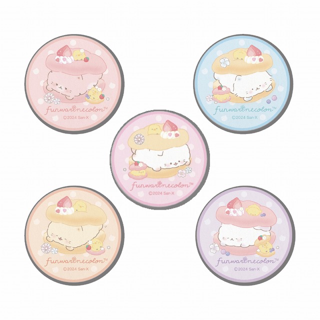 「あま～い香りのふわふわスイートタイム」タオルコースター（全5種／各550円）（C）2024 SAN-X CO., LTD. ALL RIGHTS RESERVED.