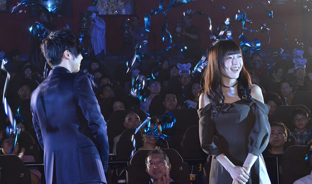 梶裕貴、神田沙也加／『GAMBA ガンバと仲間たち』完成披露舞台挨拶