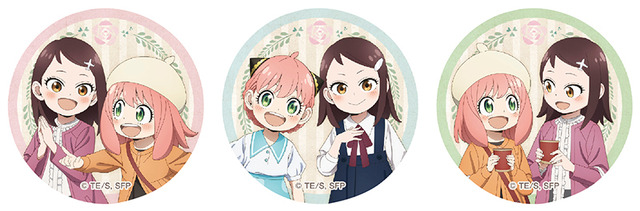 アニメイト「TVアニメ『SPY×FAMILY』なかよしおかいものフェア」の新作グッズ「紅茶缶」おまけシール全3種（C）遠藤達哉／集英社・SPY×FAMILY製作委員会
