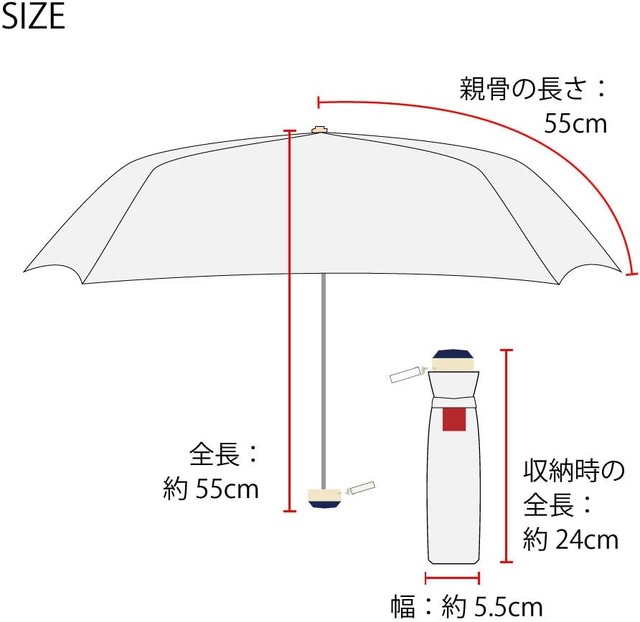 『ムーミン』小川（Ogawa）日傘 折りたたみ傘