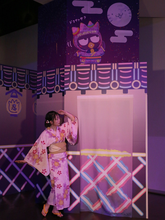 ネオエンニチ体験風景 （C） 2024 SANRIO CO., LTD. TOKYO, JAPAN 著作 株式会社サンリオ