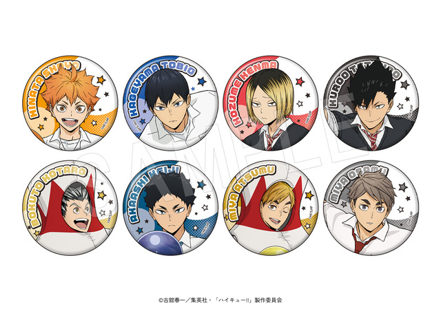 ハイキュー!!　トレーディング缶バッジ　ROUND1コラボver.（全8種）