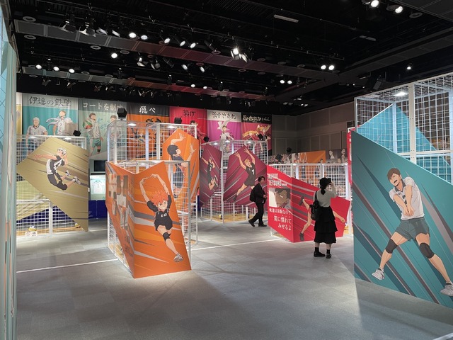 「ハイキュー!! アニメ10周年記念展 全感覚EXHIBITION」キャラクターフォーカスエリア