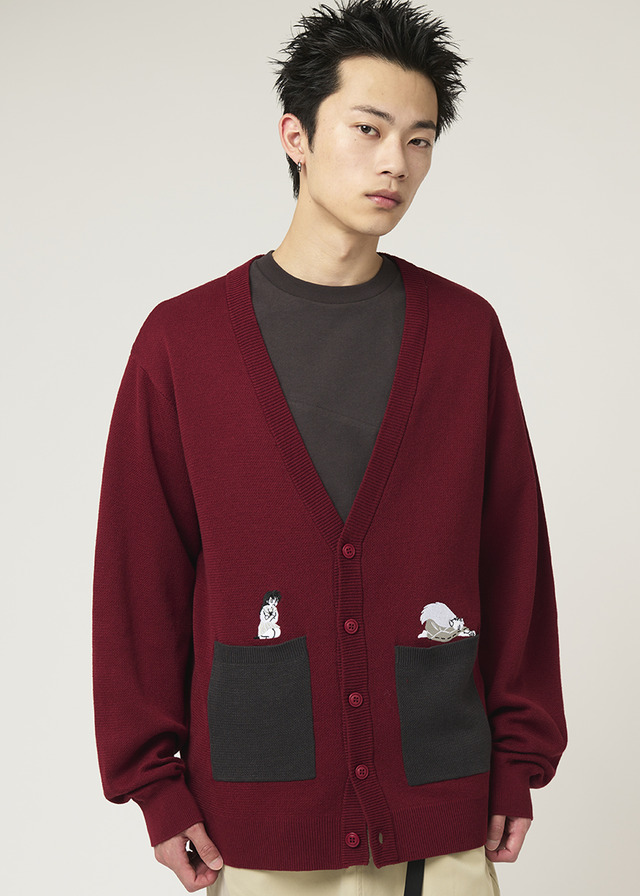 『犬夜叉』グラニフコラボ「ニット・カーディガン」6,900円（税込）（C）高橋留美子／小学館