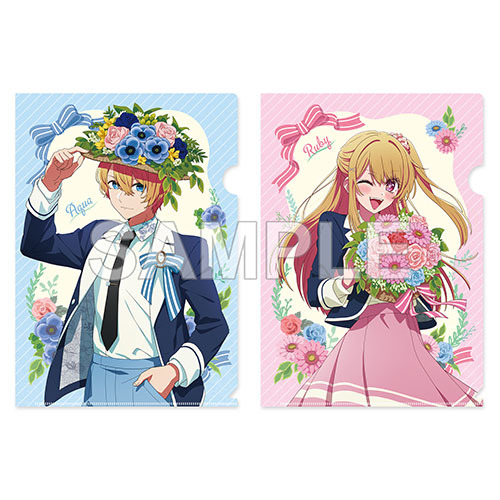 【推しの子】クリアファイルセット アクア＆ルビー Flower ver.（C）赤坂アカ×横槍メンゴ／集英社・【推しの子】製作委員会