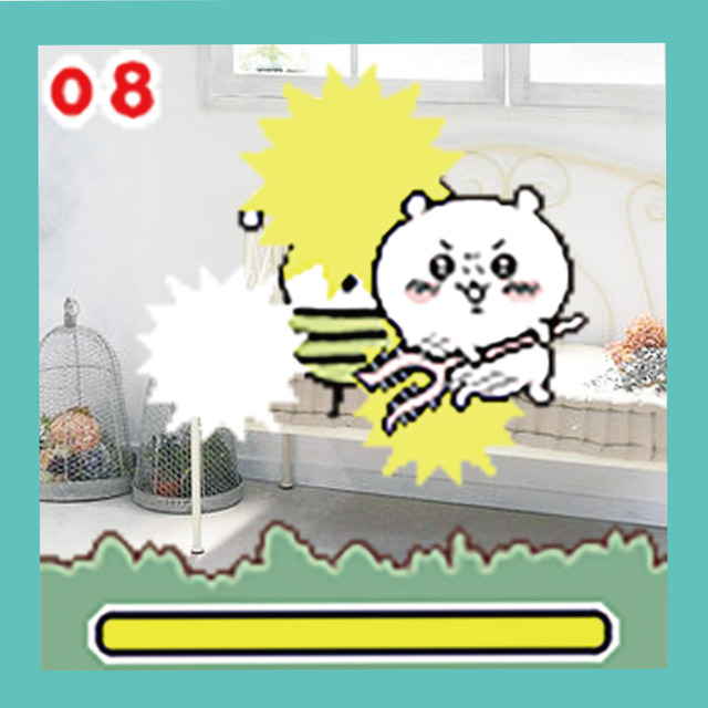 「ちいかわ カメラでヤーッ！！」ゲーム画面