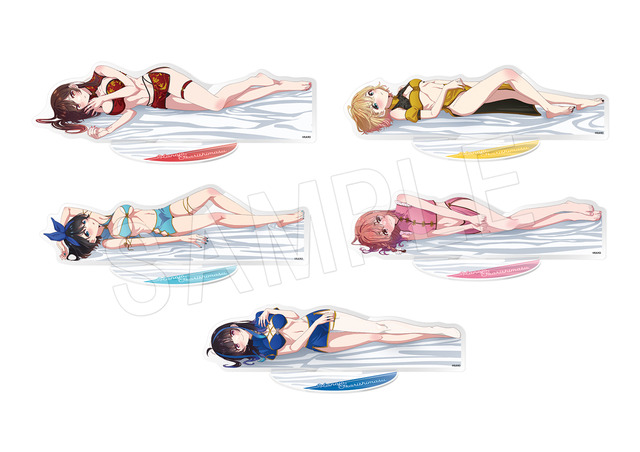 TVアニメ『彼女、お借りします』BIGアクリルスタンド チャイナver.」（全5種）5,500円（税込）（C）島礼吏・講談社／「彼女、お借りします」製作委員会 2023