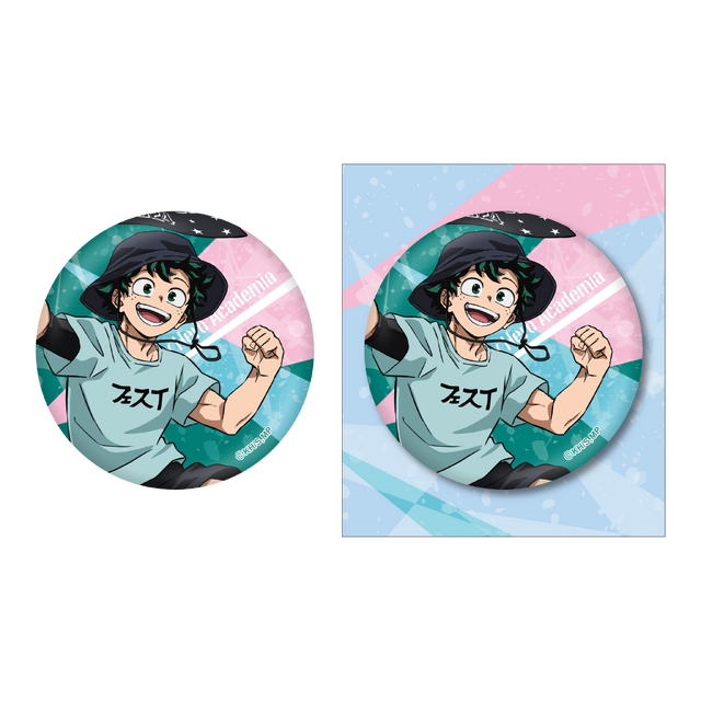 「僕のヒーローアカデミア 缶バッジ 緑谷出久 TaFVer.」（C）堀越耕平／集英社・僕のヒーローアカデミア製作委員会