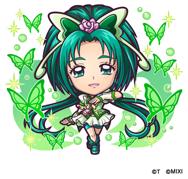 「プリキュア×コトダマン」キュアミント（C）東映アニメーション（C）MIXI（C）T