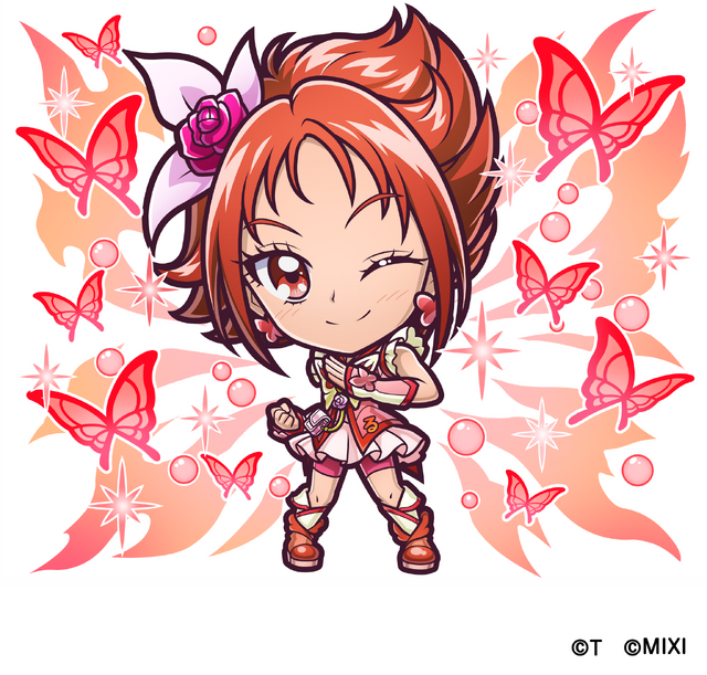 「プリキュア×コトダマン」キュアルージュ（C）東映アニメーション（C）MIXI（C）T