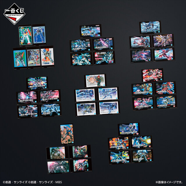 「一番くじ 機動戦士ガンダム ガンプラ 2024」全ラインナップ公開！限定カラーの「ライジングフリーダム」など、全8種のパッケージデザインも
