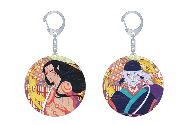 「モノノ怪 アクリルキーホルダー/神儀」と「薬売り」（C）ツインエンジン