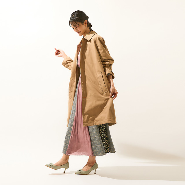 『夏目友人帳』×SuperGroupies「夏目友人帳 モデル ステンカラーコート」（C）緑川ゆき・白泉社／「夏目友人帳」製作委員会