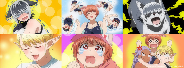 TVアニメ『エルフさんは痩せられない。』第4話先行カット（Ｃ）シネクドキ（秋田書店）／エルフさん製作委員会