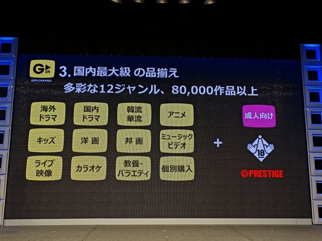 12ジャンル・8万作品以上をラインナップ