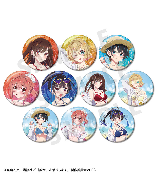 【アニメイト限定】arti-mate トレーディング缶バッジ 描き下ろし 水着ver.（全10種）