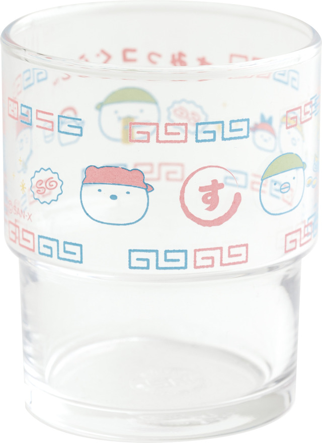 いつでもらーめん雑貨「らーめん屋のお冷グラス/すみっコぐらし」（C）2024 SAN-X CO., LTD. ALL RIGHTS RESERVED.