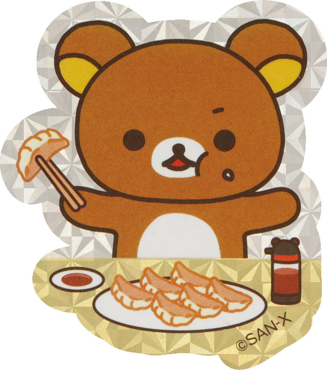 いつでもらーめん雑貨「らーめんステッカーセット/リラックマ」（C）2024 SAN-X CO., LTD. ALL RIGHTS RESERVED.