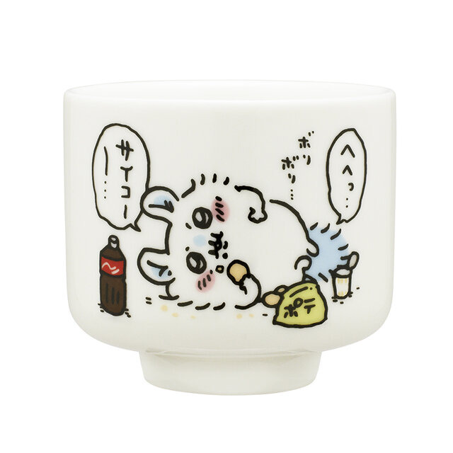 陶器製で本格的な「ちいかわ おちょこ」が再販！「ハーッ」や「チュッッ」など、どれも可愛いデザインの全6種